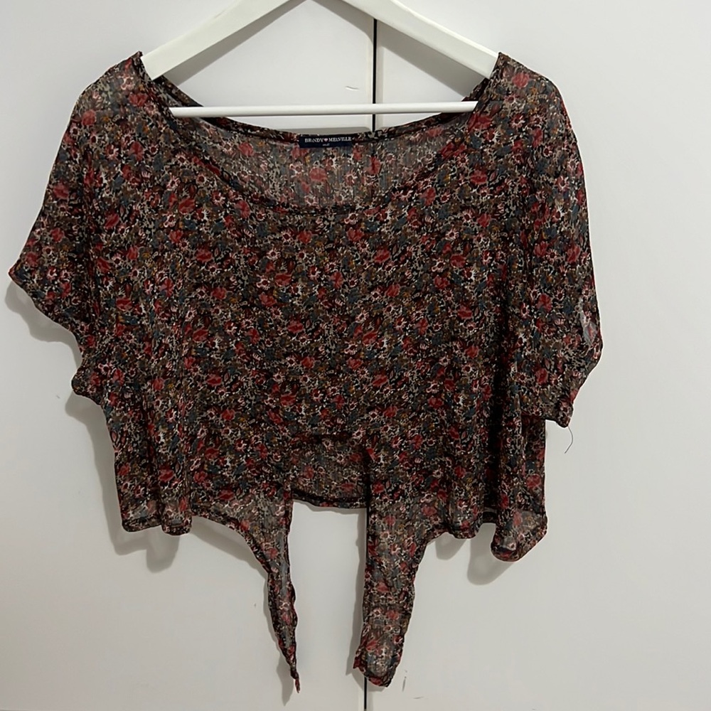 Brandy Melville Women's Floral Blouse Top